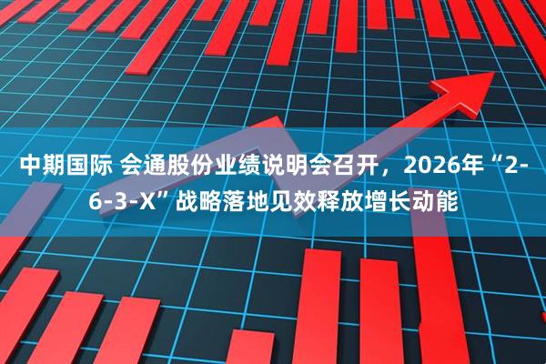 中期国际 会通股份业绩说明会召开，2026年“2-6-3-X”战略落地见效释放增长动能