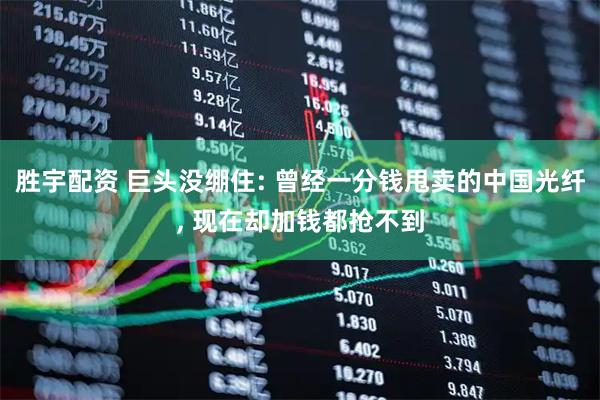 胜宇配资 巨头没绷住: 曾经一分钱甩卖的中国光纤, 现在却加钱都抢不到