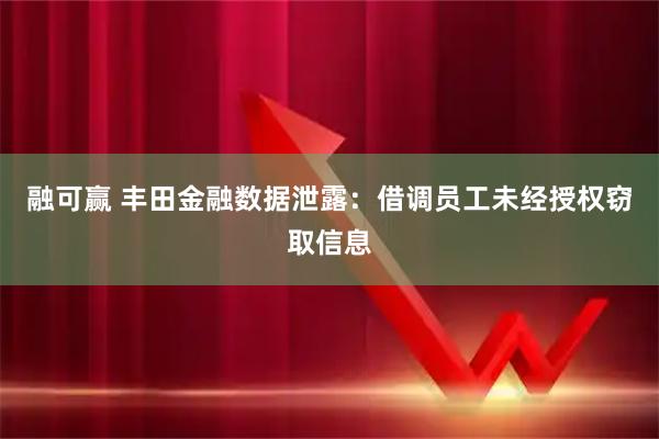 融可赢 丰田金融数据泄露：借调员工未经授权窃取信息